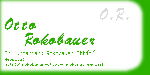 otto rokobauer business card